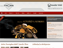 Tablet Screenshot of goldankauf-thorn.de